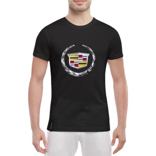 Футболка мужская Globuspioner классическая Cadillac Gold черный спереди