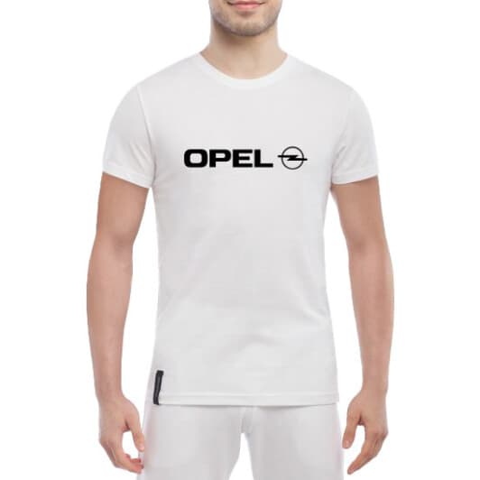 Футболка мужская Globuspioner классическая Opel Logo белый спереди
