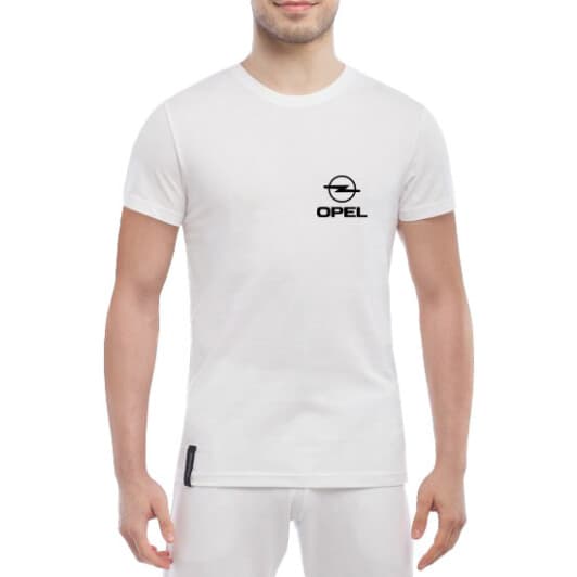 Футболка мужская Globuspioner классическая Opel Mini Logo белый спереди