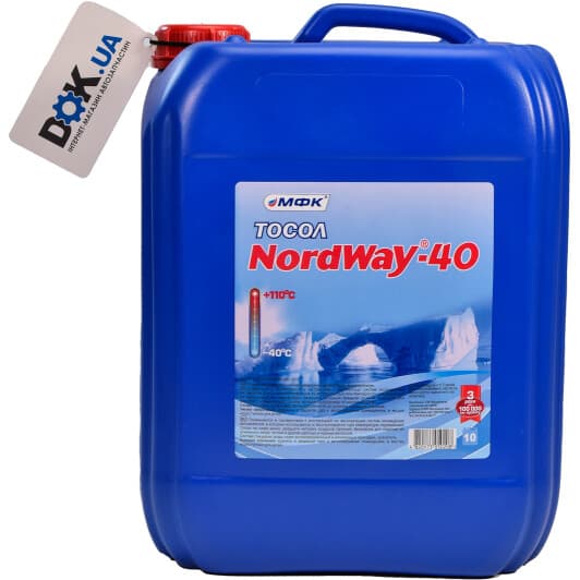 МФК NordWay синій -40 °C, 10 л (160797) готовий антифриз