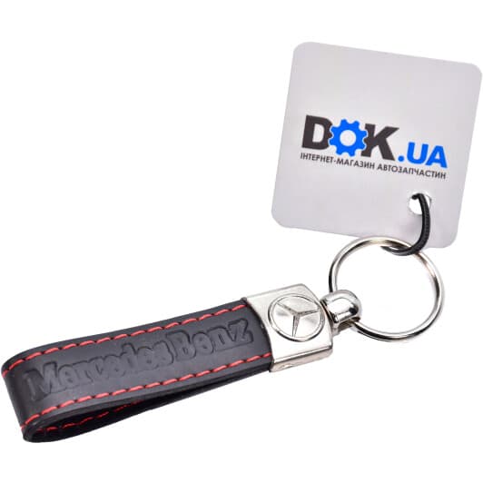 Брелок AutoTechteile з логотипом Mercedes-Benz чорний MB8