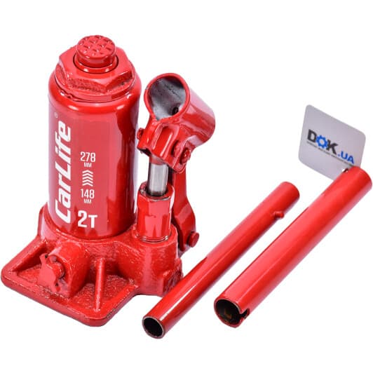 Домкрат Carlife бутылочный гидравлический 2 т bj402