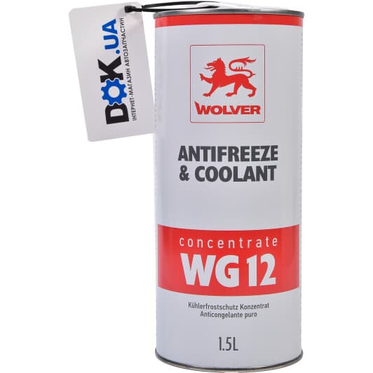 Wolver Antifreeze & Coolant WG12 G12 червоний концентрат антифризу