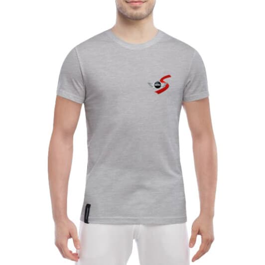 Футболка чоловіча Globuspioner класична Mini Cooper S Mini Sign сіра принт спереду