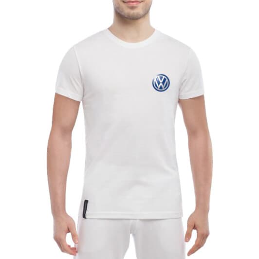 Футболка мужская Globuspioner классическая Volkswagen Mini Sign белый спереди