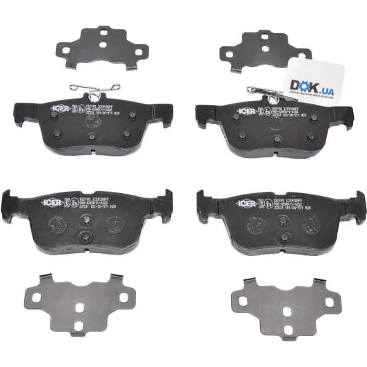 182198 Icer Тормозные колодки