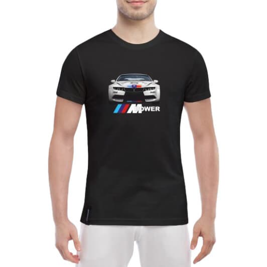 Футболка чоловіча Globuspioner класична BMW RZ-M6 чорна принт спереду