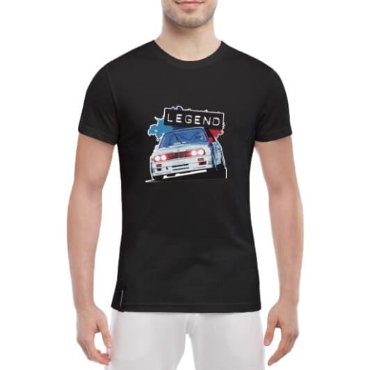 Футболка мужская Globuspioner классическая BMW M3 Legend черный спереди
