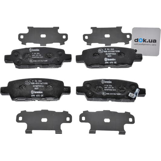 P 56 046 Brembo Гальмівні колодки