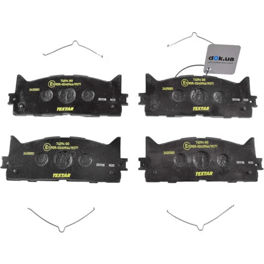 2435001 Textar Гальмівні колодки