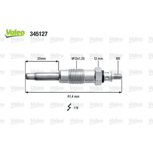 345127 Valeo Свеча накала для Renault Megane