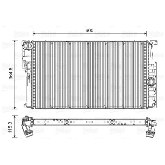 735454 Valeo Радіатор охолодження двигуна