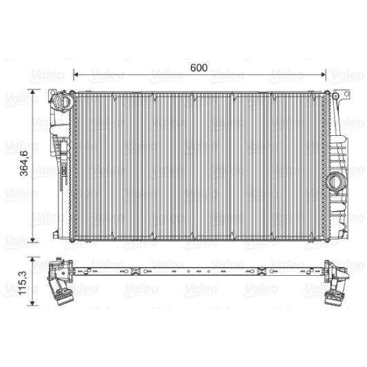 735451 Valeo Радиатор охлаждения двигателя