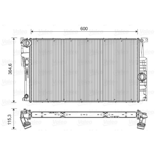 735453 Valeo Радиатор охлаждения двигателя