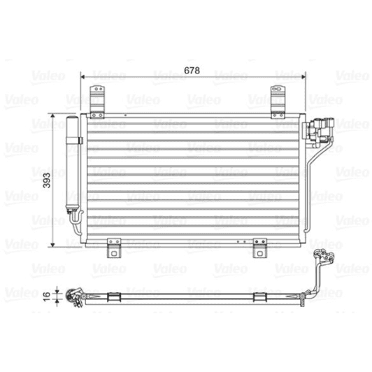 814048 Valeo Радиатор кондиционера