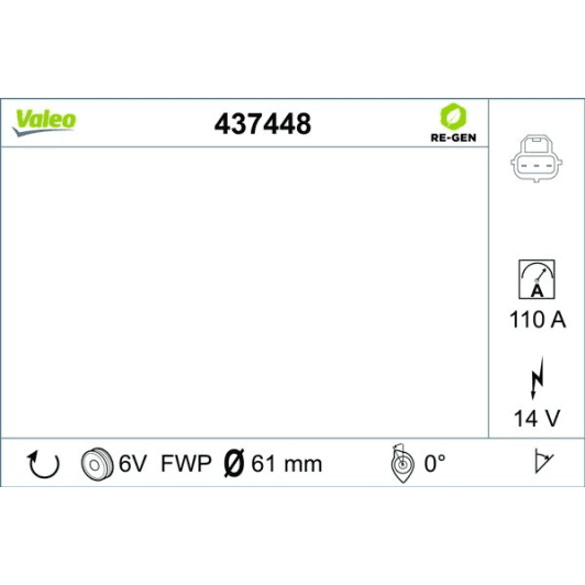 TG12C109 Valeo Генератор