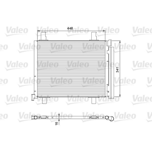 814168 Valeo Радіатор кондиціонера