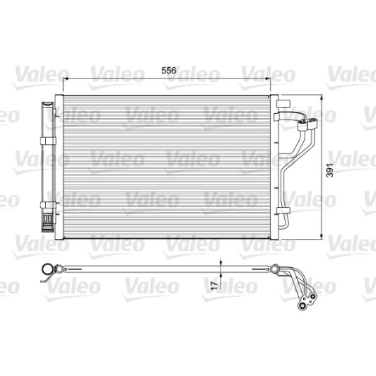 814394 Valeo Радіатор кондиціонера