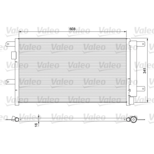 815089 Valeo Радіатор кондиціонера