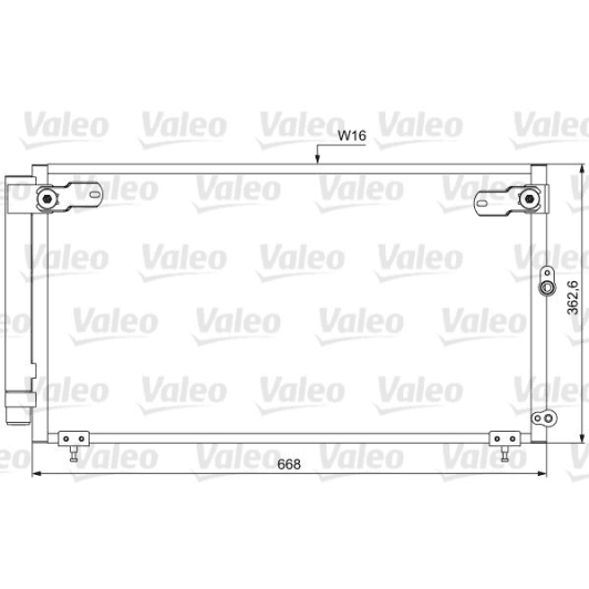 814047 Valeo Радіатор кондиціонера для Lexus IS