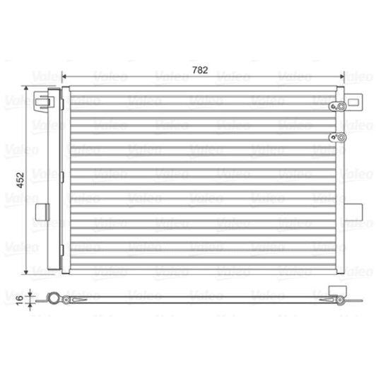 814054 Valeo Радиатор кондиционера для Volkswagen Amarok