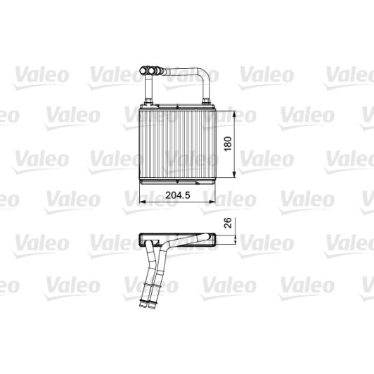 811526 Valeo Радиатор печки
