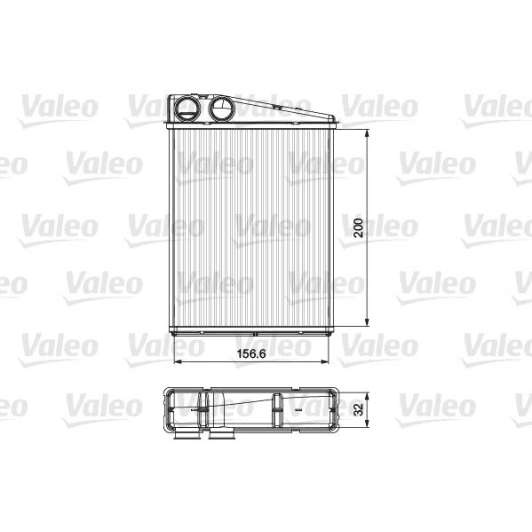 811542 Valeo Радиатор печки