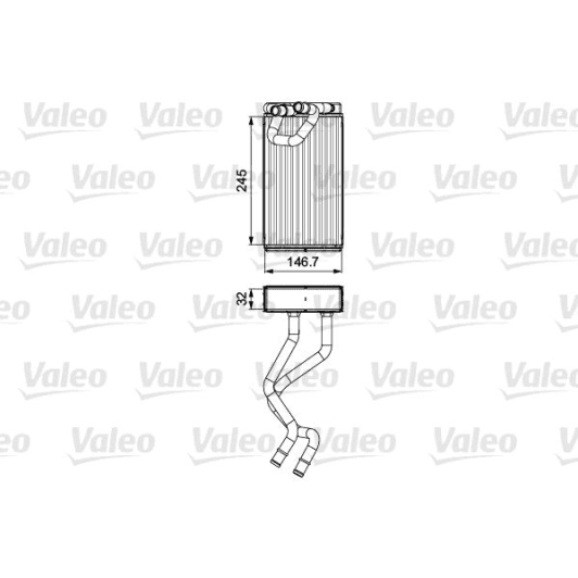 811547 Valeo Радиатор печки