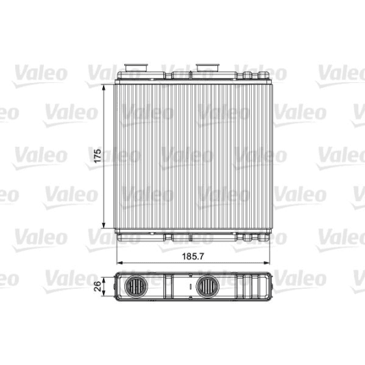 811543 Valeo Радиатор печки