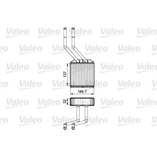 811520 Valeo Радиатор печки