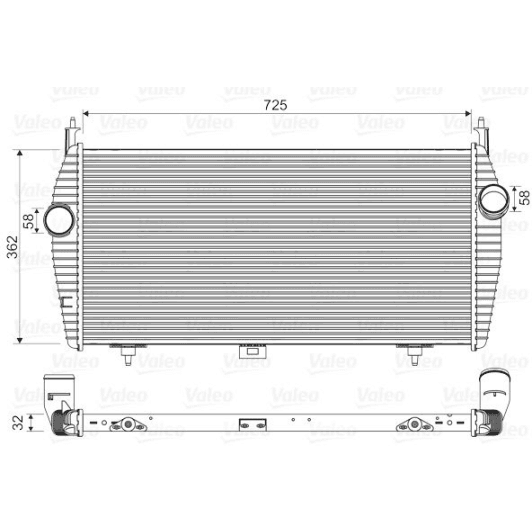 818335 Valeo Интеркулер