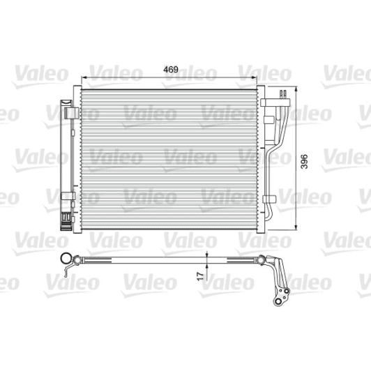 814070 Valeo Радиатор кондиционера