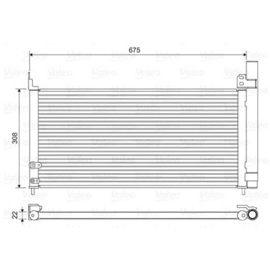 814415 Valeo Радиатор кондиционера
