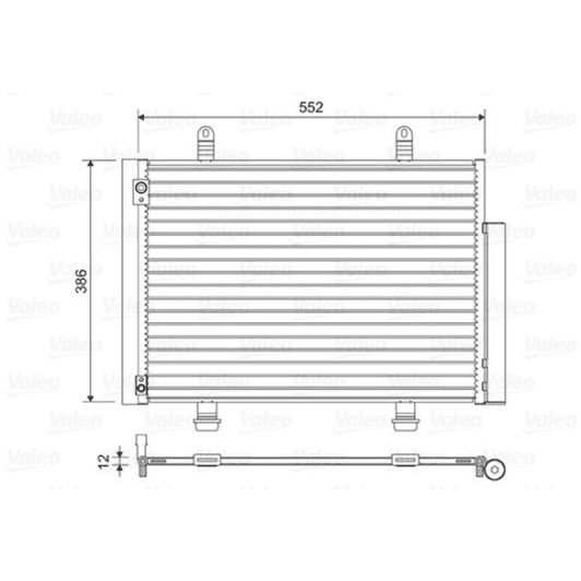 814418 Valeo Радіатор кондиціонера для Suzuki Swift