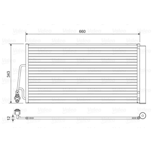 814409 Valeo Радиатор кондиционера