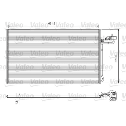 814325 Valeo Радиатор кондиционера