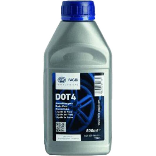 Гальмівна рідина Hella Pagid DOT 4 пластик