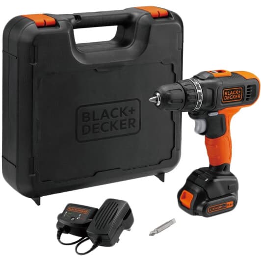 Шурупокрут BLACK+DECKER акумуляторний BCD7122CK (2 акумулятори + ЗП + чохол)