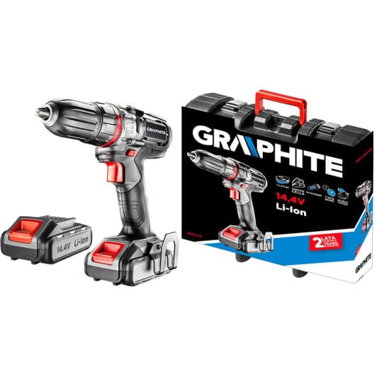 Шуруповерт Graphite аккумуляторный 58G216 (2 аккумулятора + ЗУ + чехол)