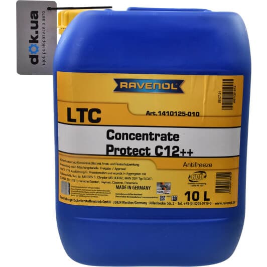 Ravenol LTC Protect C12++ G12++ фіалковий 10 л концентрат антифризу