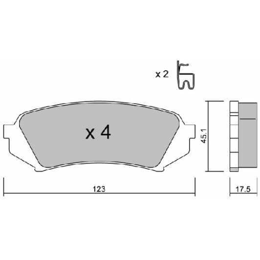 BPTO2906 Aisin Тормозные колодки