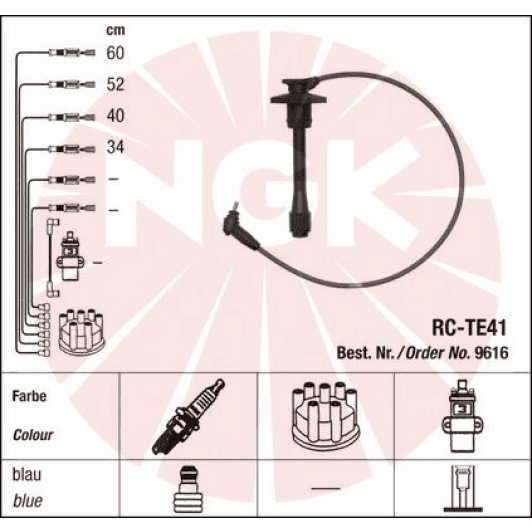 RCTE41 NGK Провод зажигания