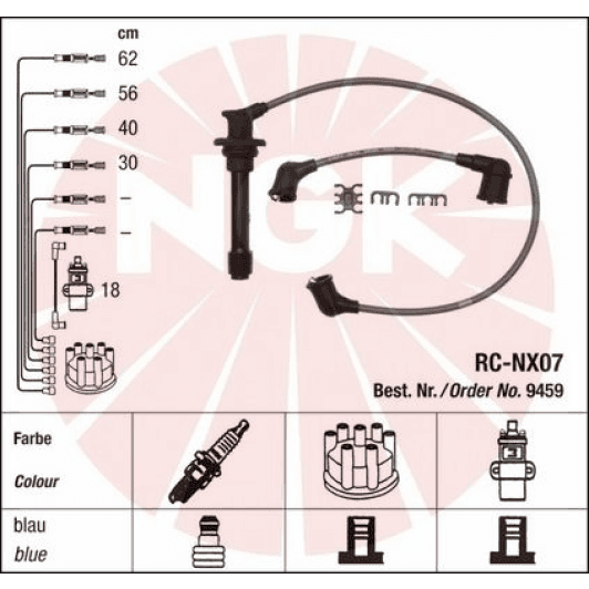 RCNX07 NGK Провод зажигания