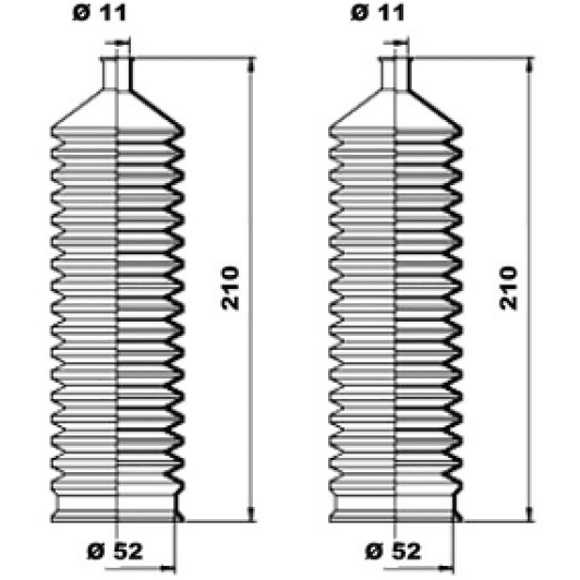 k150028 MOOG Пильник кермової рейки