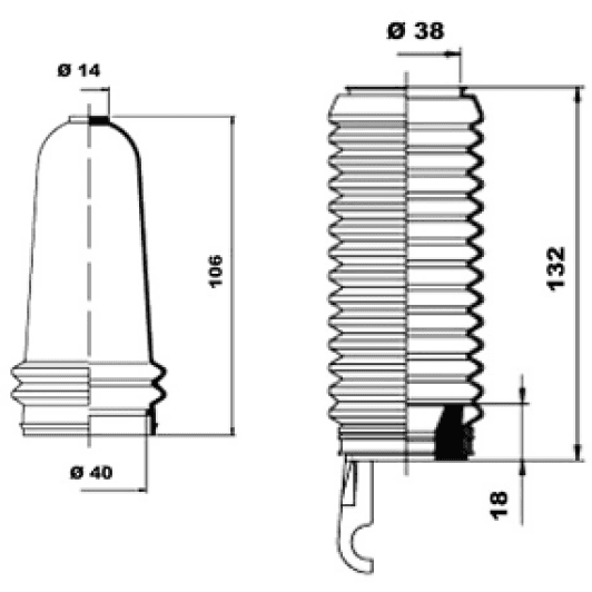 k150152 MOOG Пильник кермової рейки