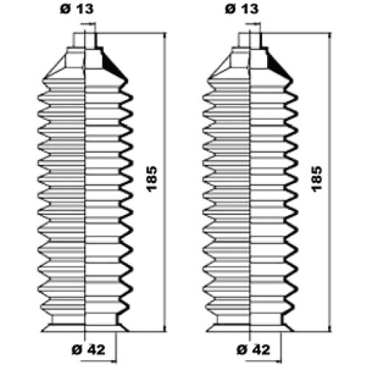 k150178 MOOG Пыльник рулевой рейки