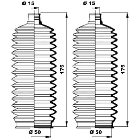 k150189 MOOG Пыльник рулевой рейки