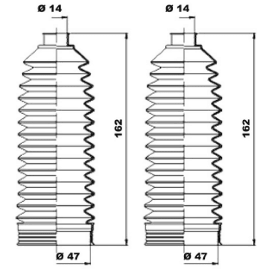 k150224 MOOG Пыльник рулевой рейки