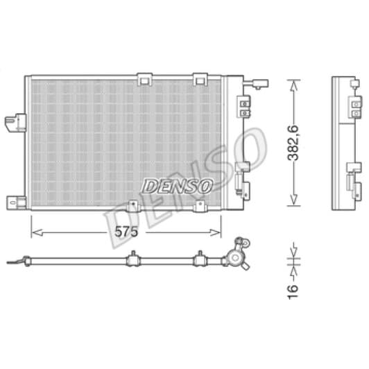 dcn20038 Denso Радіатор кондиціонера