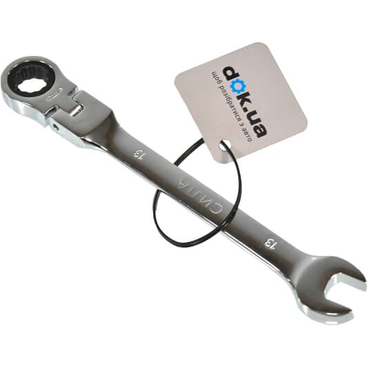 Ключ комбинированный трещоточный Сила 202117 I-образный 13 мм с шарниром